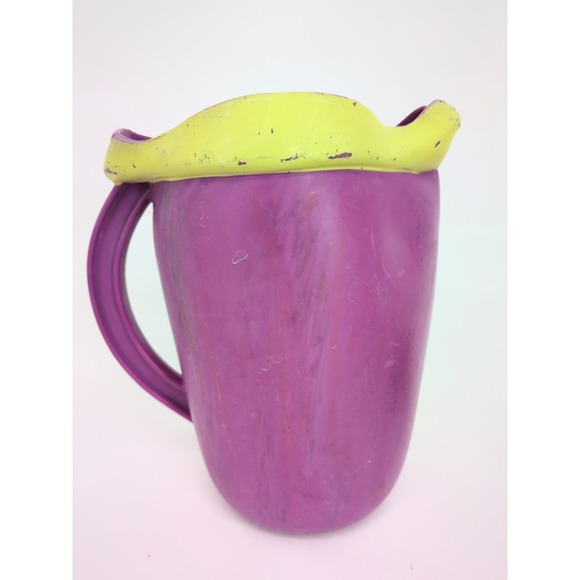 Vintage Pillsbury Kool-Aid Funny Face Cup Mug Goofy Grape Pitcher & 6 Cups - Picture 9 of 11